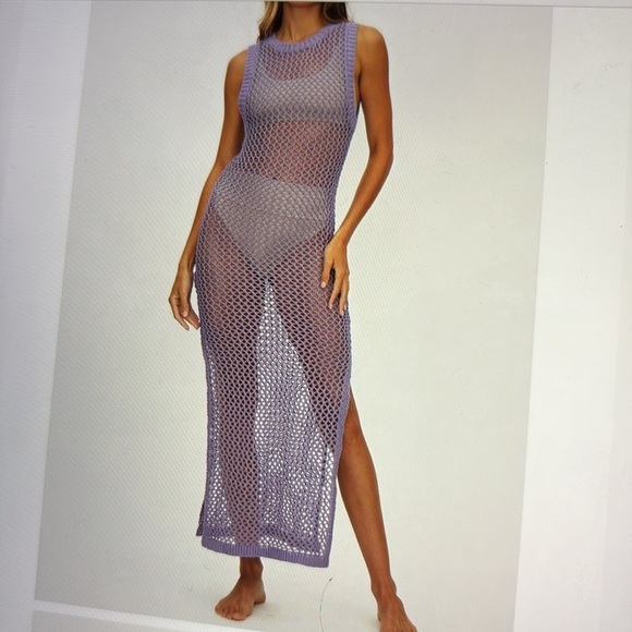Beach Riot Holly Lavender Knit Coverup L - Picture 1 of 9